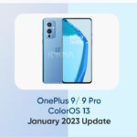 OnePlus 9 Pro ColorOS 13 January 2023 update