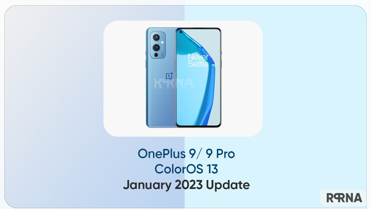 OnePlus 9 Pro ColorOS 13 January 2023 update