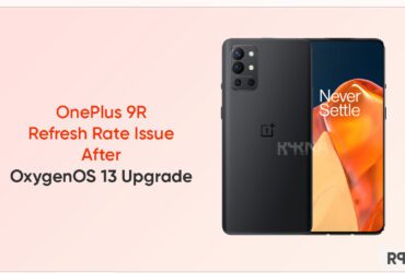 OnePlus 9R refresh rate issue