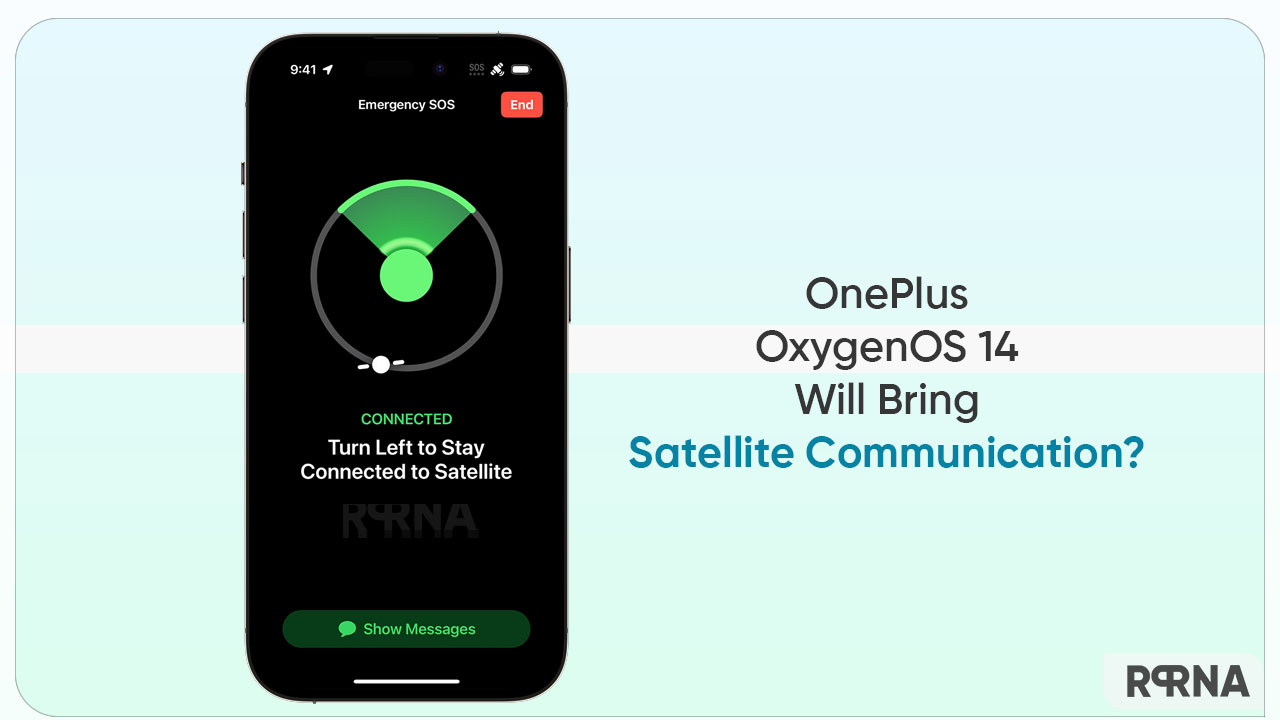 OnePlus OxygenOS 14 satellite communication