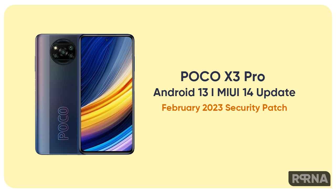 POCO X3 Pro Android 13 MIUI 14 update India