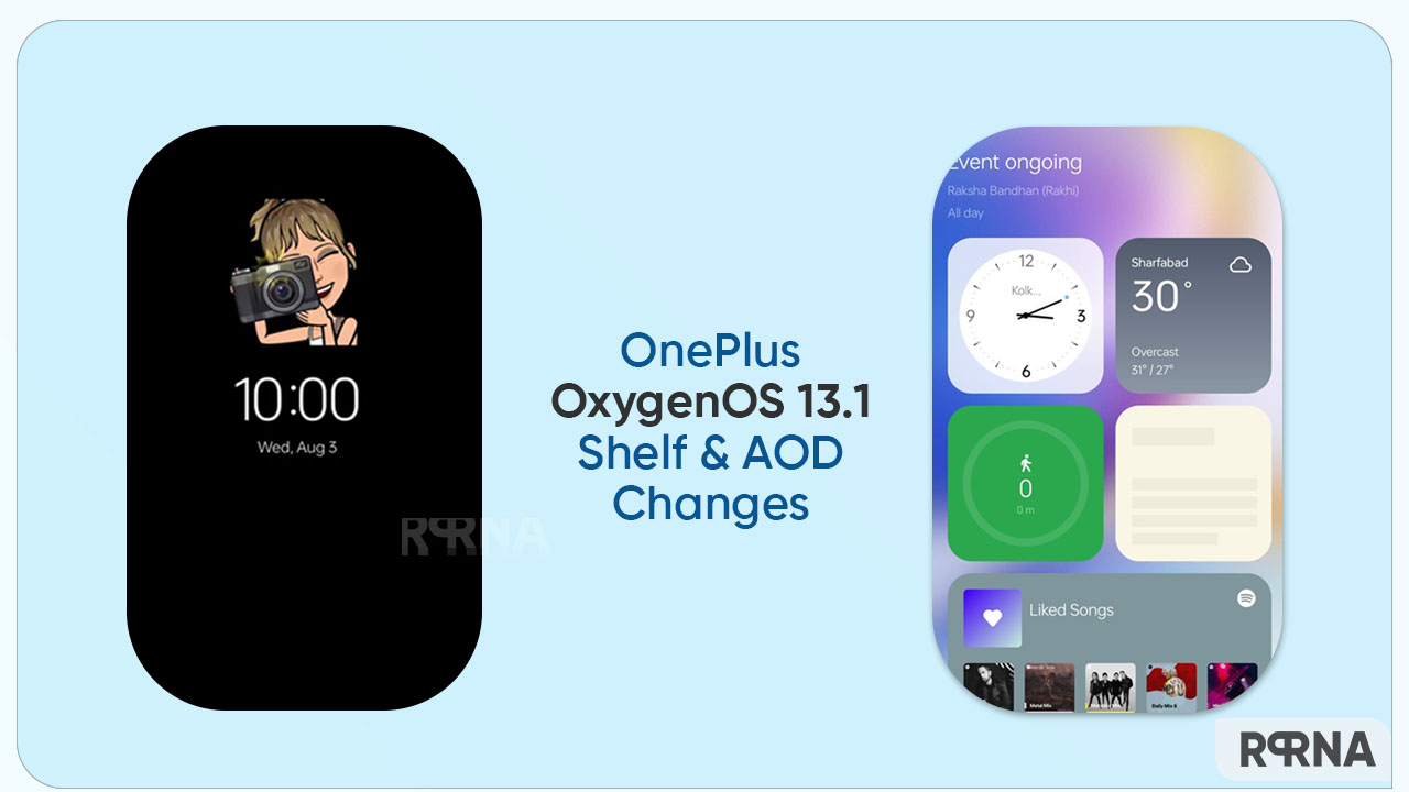 OnePlus OxygenOS 13.1 AOD Shelf