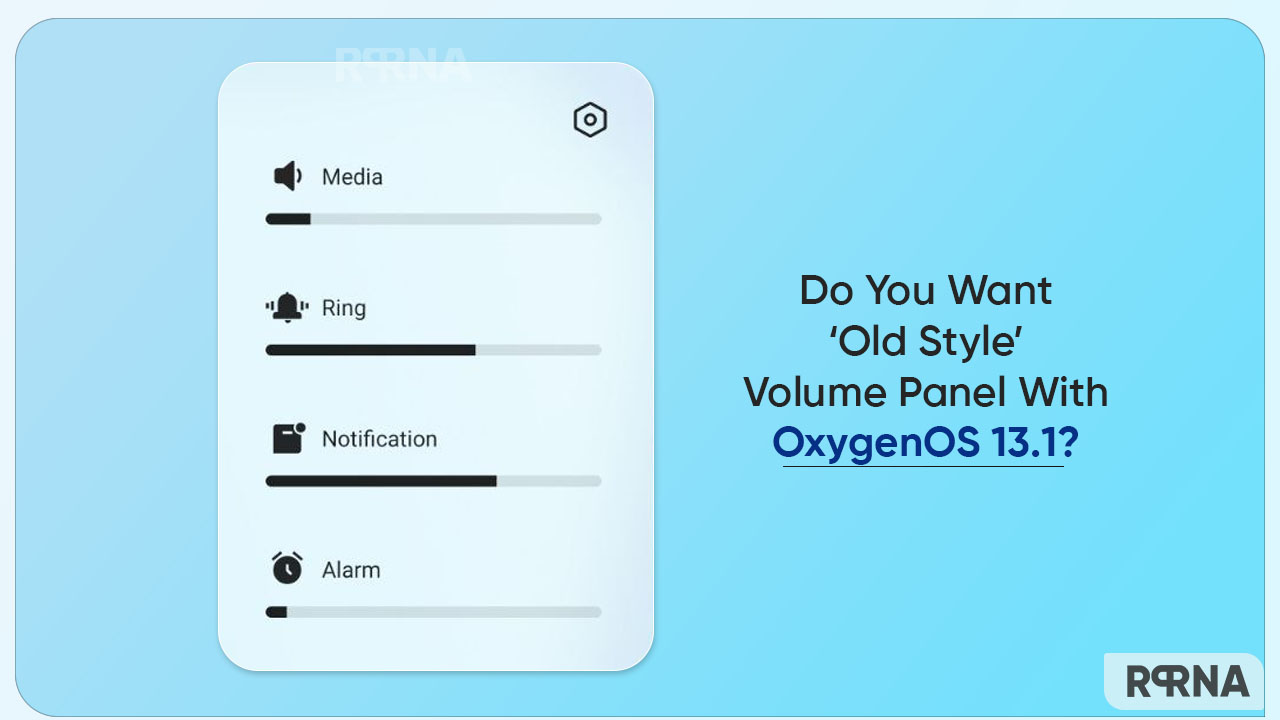 OnePlus OxygenOS 13.1 volume panel