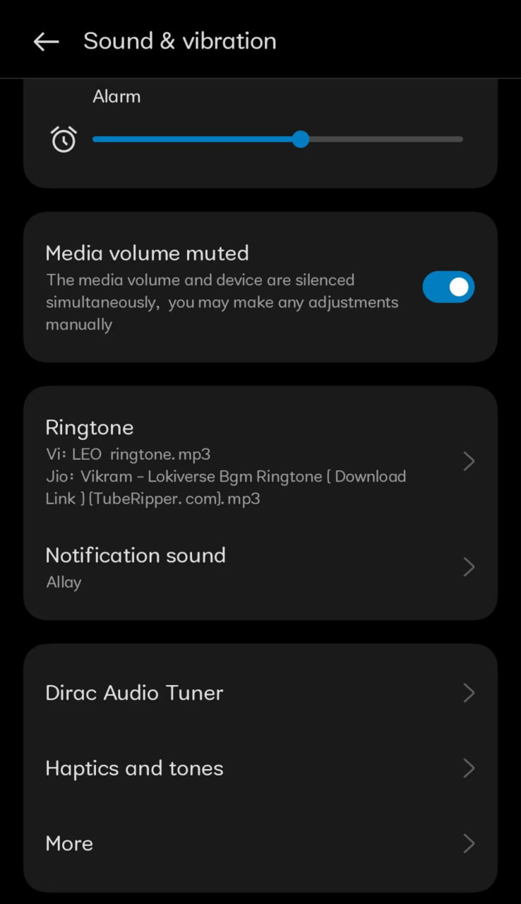 OnePlus OxygenOS 13.1 Dirac Audio