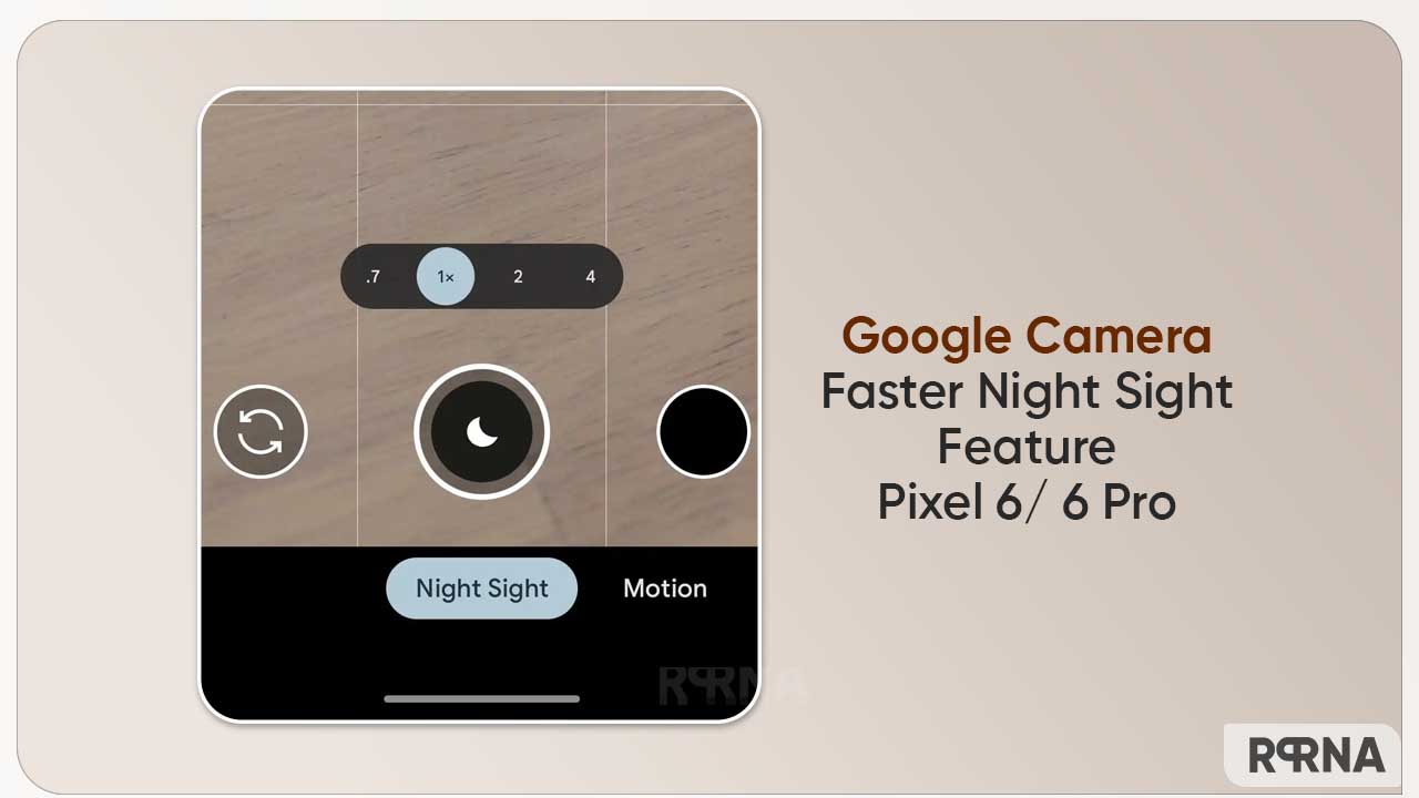 Google Camera Night Sight feature