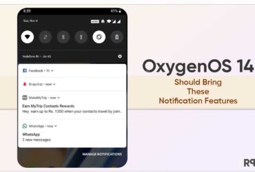 OnePlus OxygenOS 14 notification features