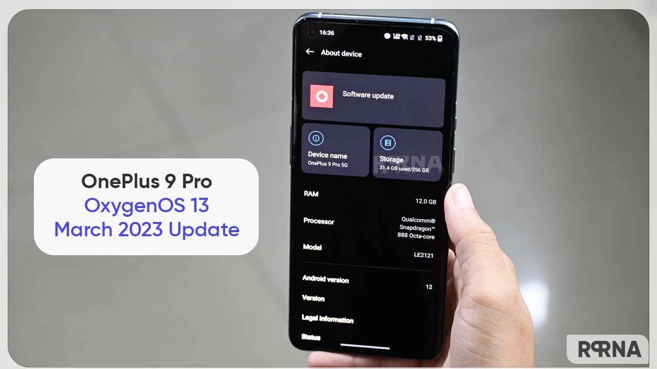OnePlus 9 Pro March 2023 update