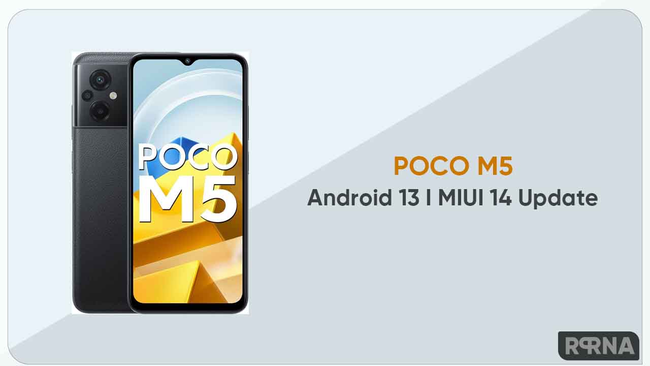 POCO M5 Android 13 MIUI 14 update