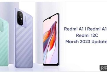 Redmi A1 12C March 2023 update