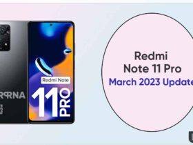 Redmi Note 11 Pro March 2023 update