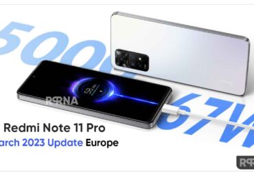 Redmi Note 11 Pro March 2023 update Europe