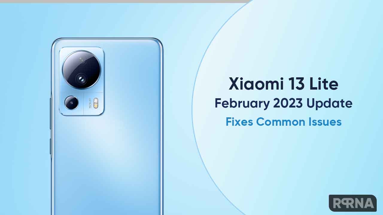 Xiaomi 13 Lite February 2023 update