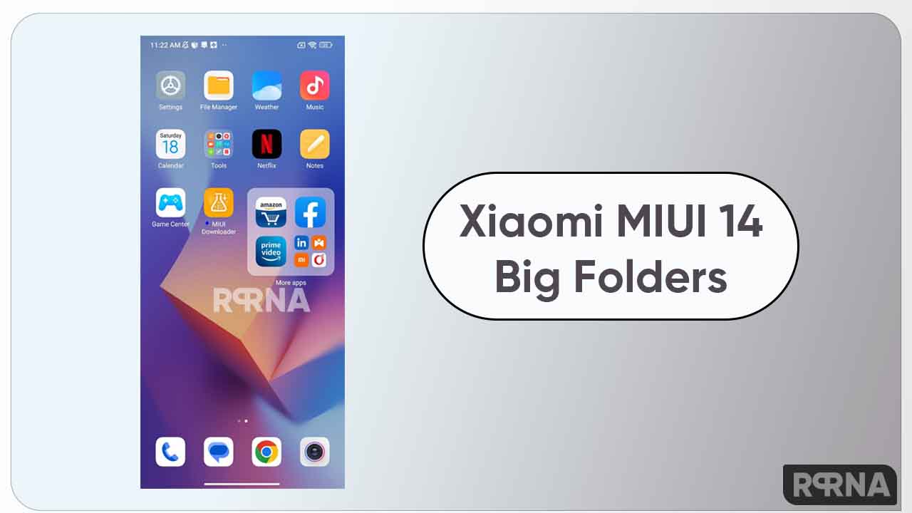 Xiaomi MIUI 14 Big folders