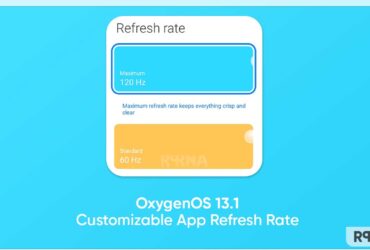 OnePlus OxygenOS 13.1 customizable refresh rate