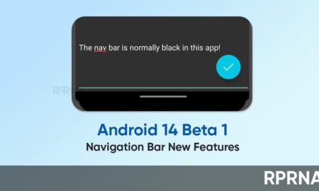 Android 14 Beta navigation