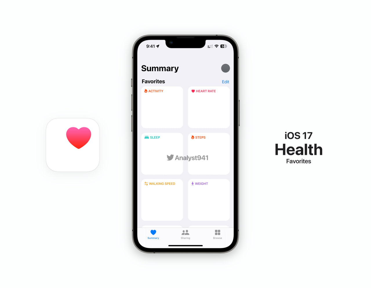 Apple iOS 17 Wallet Health app