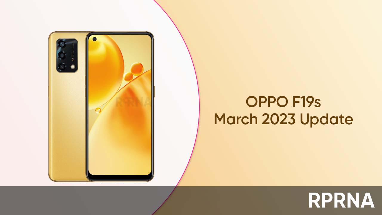 OPPO F19s March 2023 update