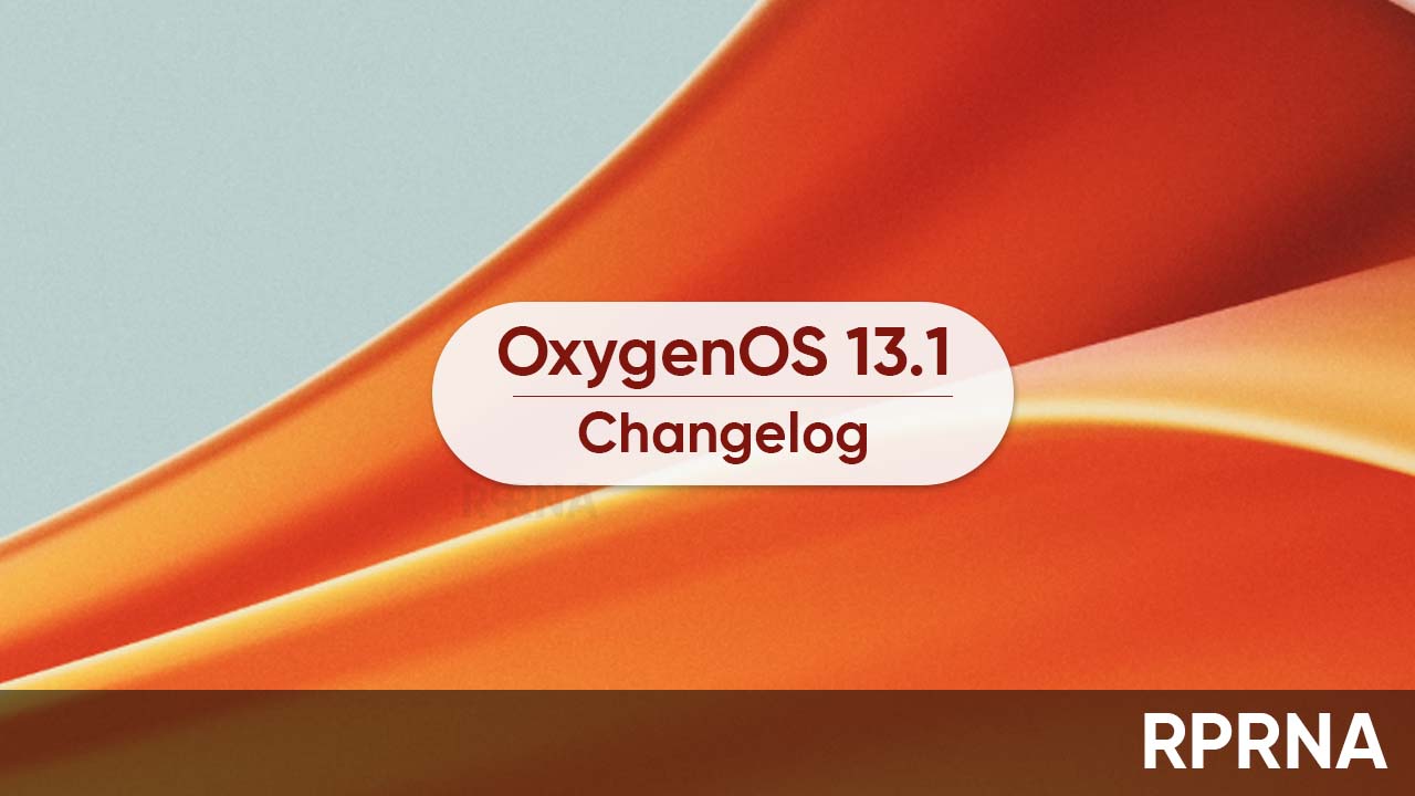 OnePlus OxygenOS 13.1 changelog