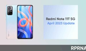 Redmi Note 11T 5G April 2023 update