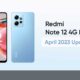 Redmi Note 12 NFC April 2023 update