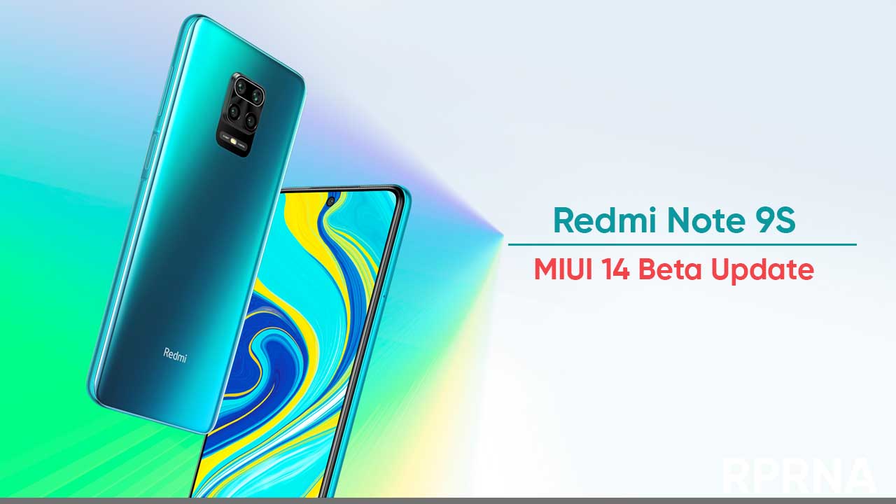 Redmi Note 9S MIUI 14 India