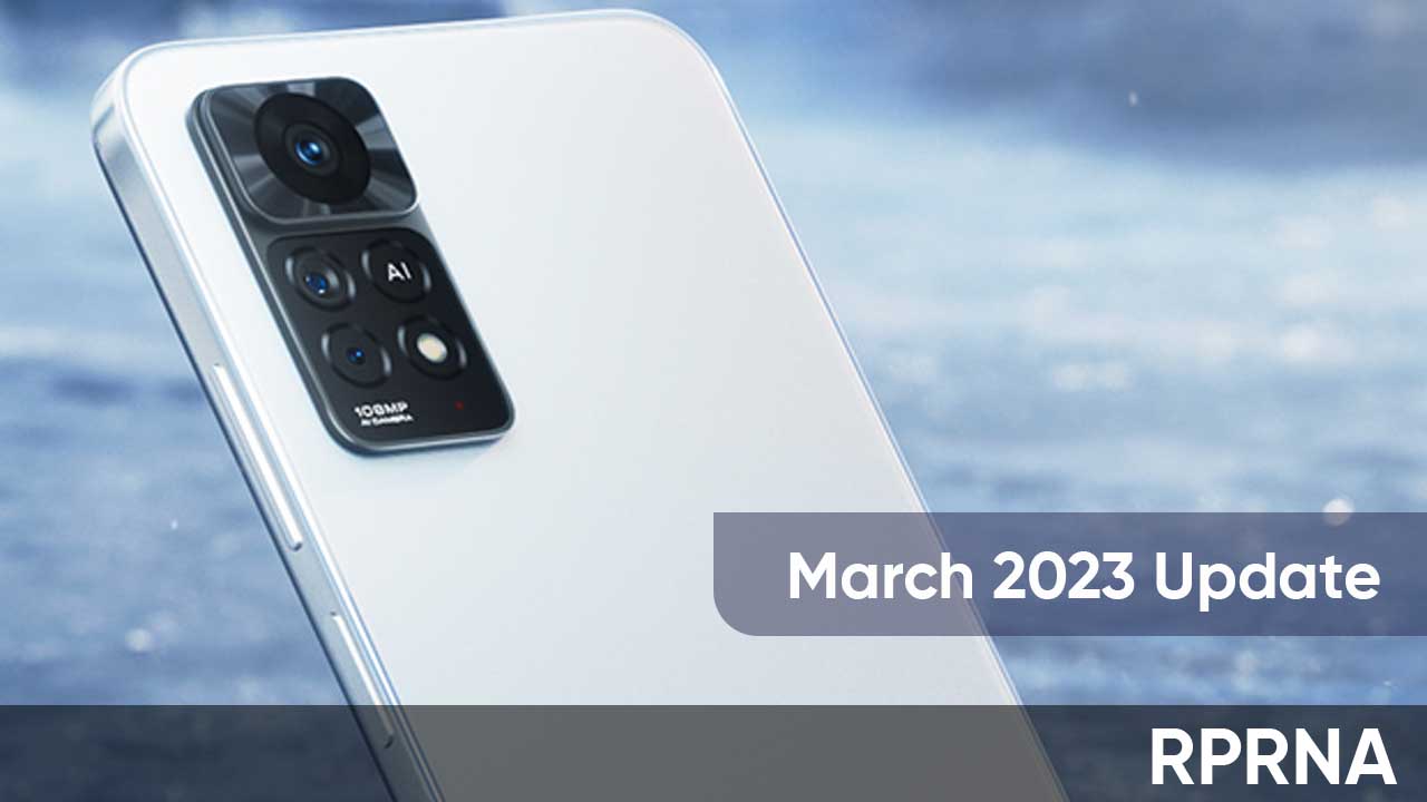 Redmi Note 11 March 2023 update