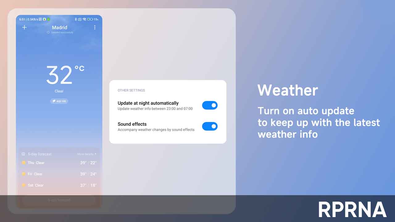 Xiaomi MIUI 14 Weather