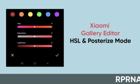 Xiaomi Gallery Editor HSL Posterize Mode