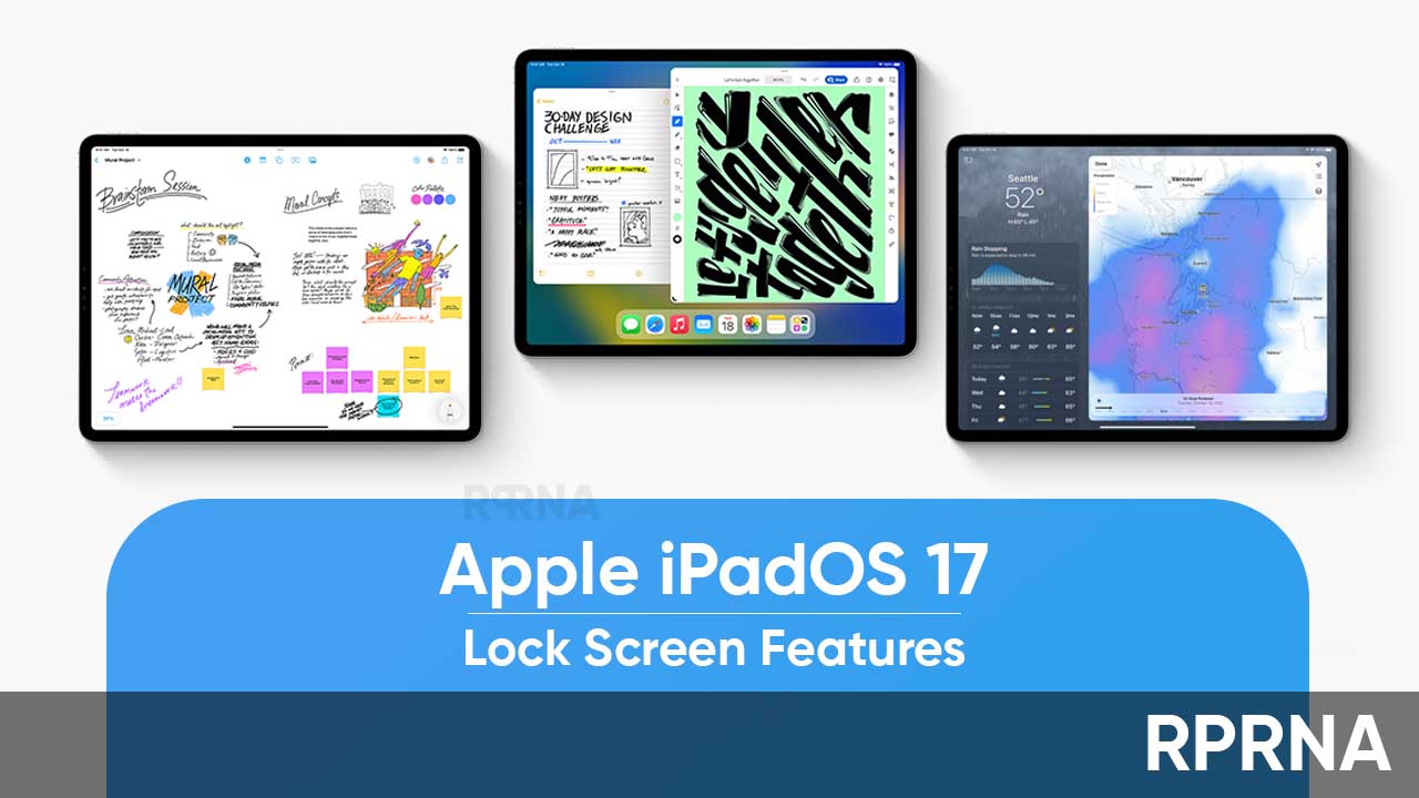 Apple iPadOS 17 lock screen features