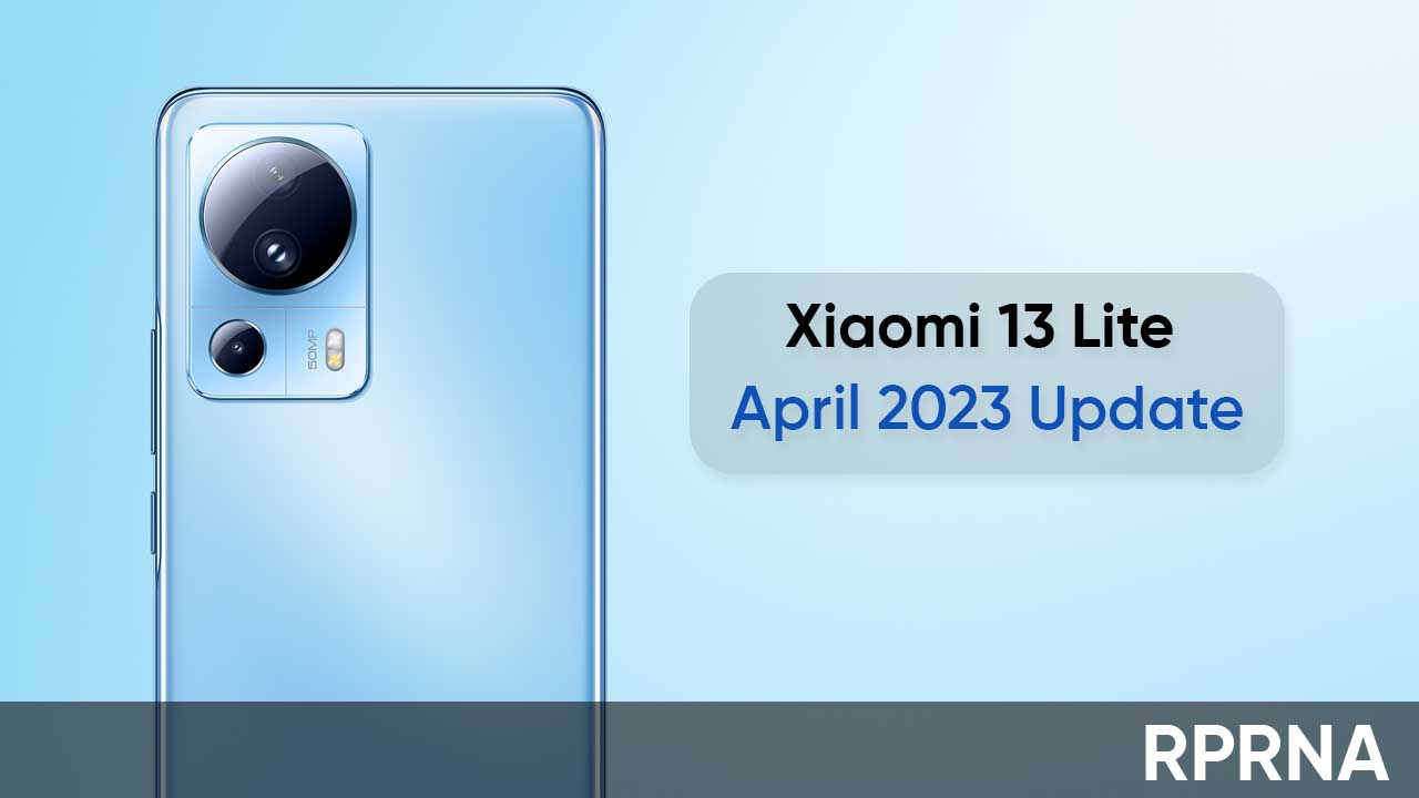 Xiaomi 13 Lite April 2023 optimizations