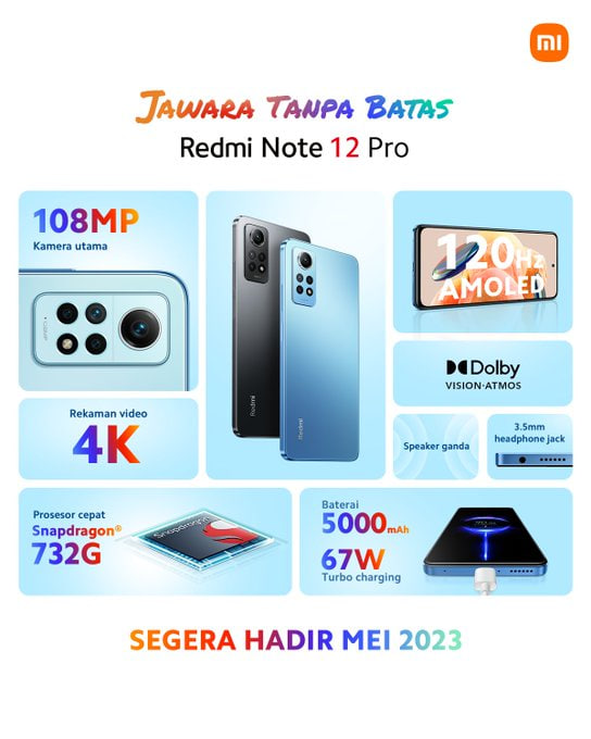 Redmi Note 12 Pro specs Indonesia 