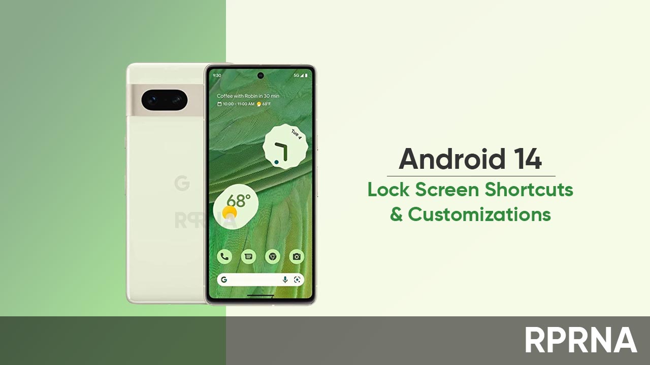 Android 14 lock screen shortcuts Pixel
