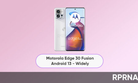 Motorola Edge 30 Fusion Android 13 widely