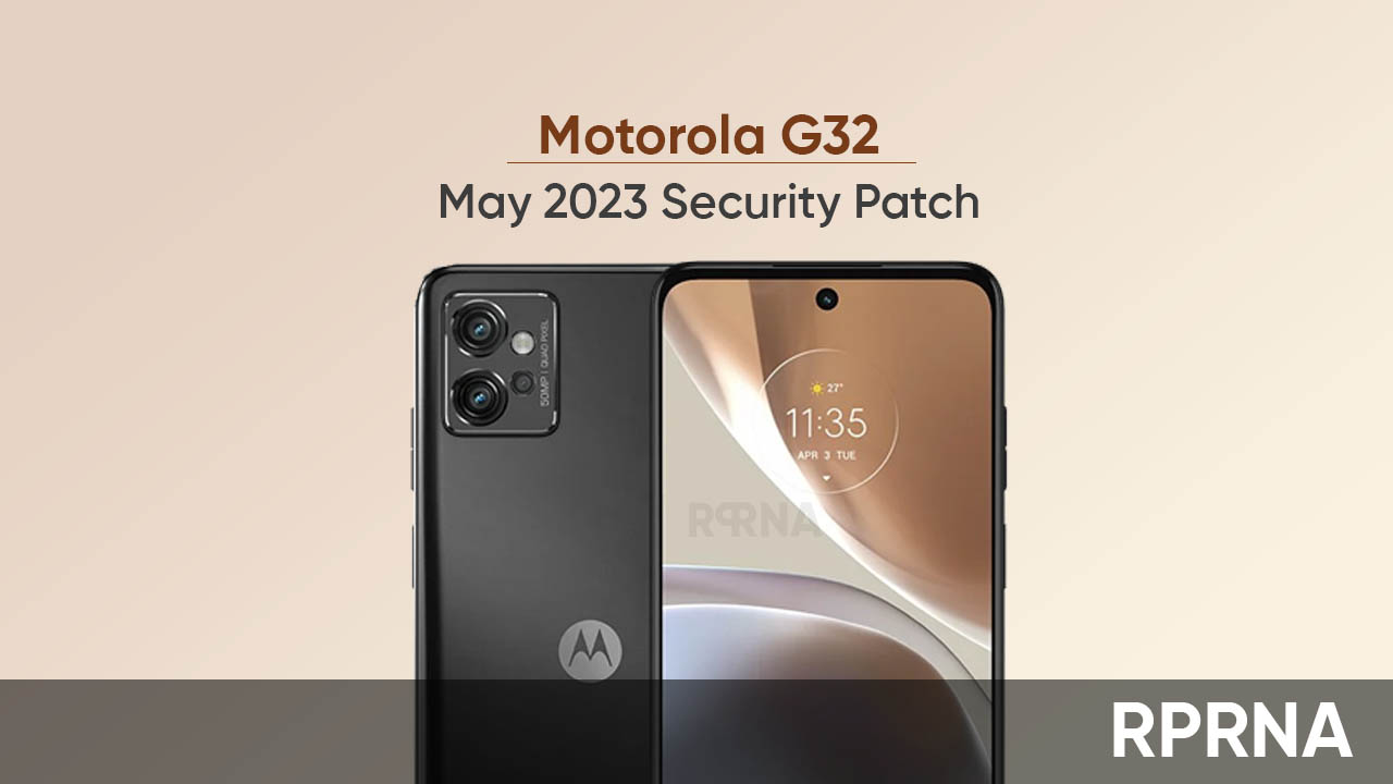 Motorola G32 May 2023 patch