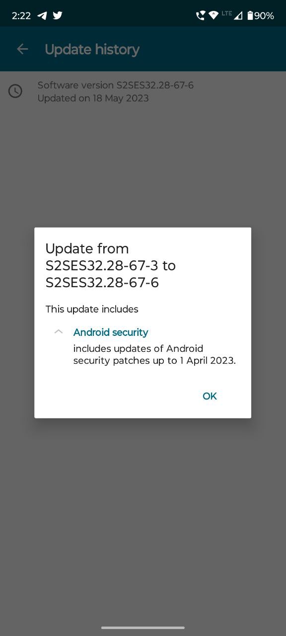 Motorola G42 April 2023 patch