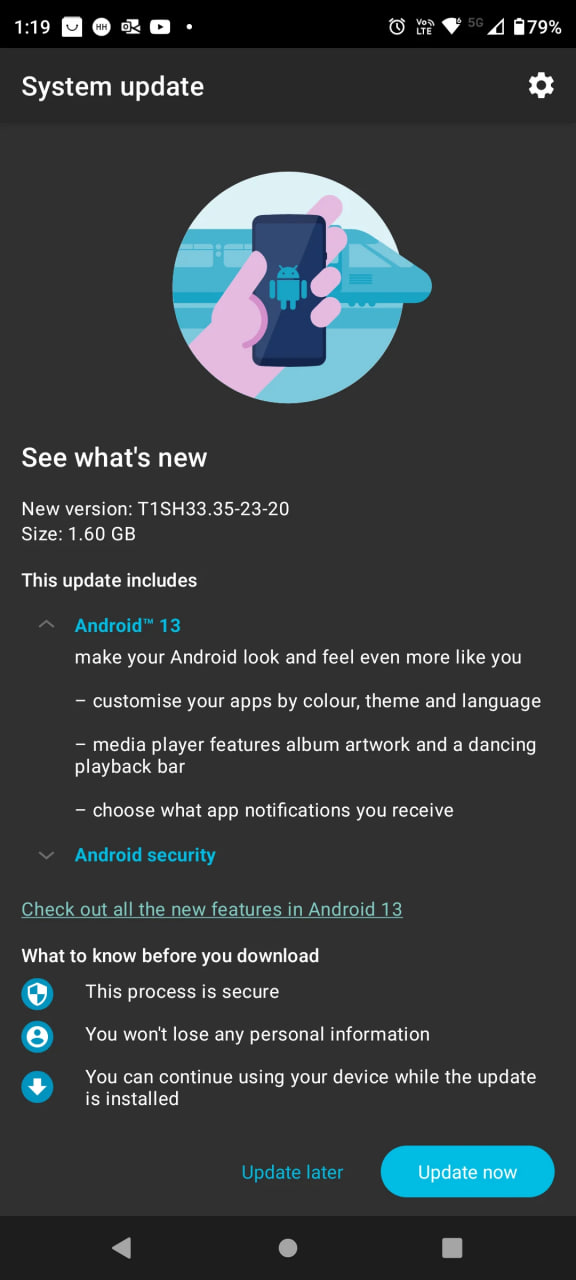 Motorola Edge 30 Pro Android 13 upgrade