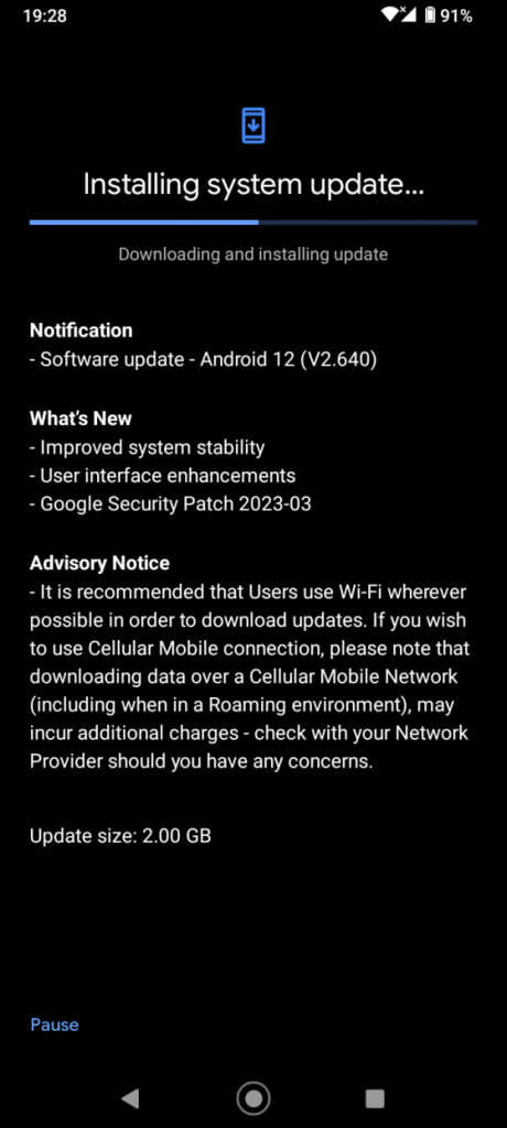 Nokia G21 Android 12 update