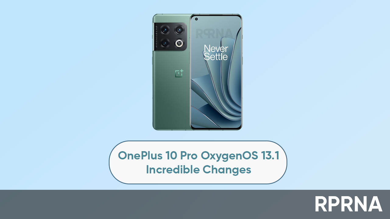 OnePlus 10 Pro OxygenOS 13.1 changes