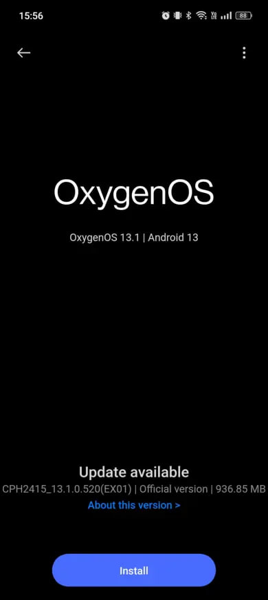 OnePlus 10T OxygenOS 13.1 global