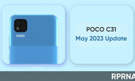 POCO C31 May 2023 update India