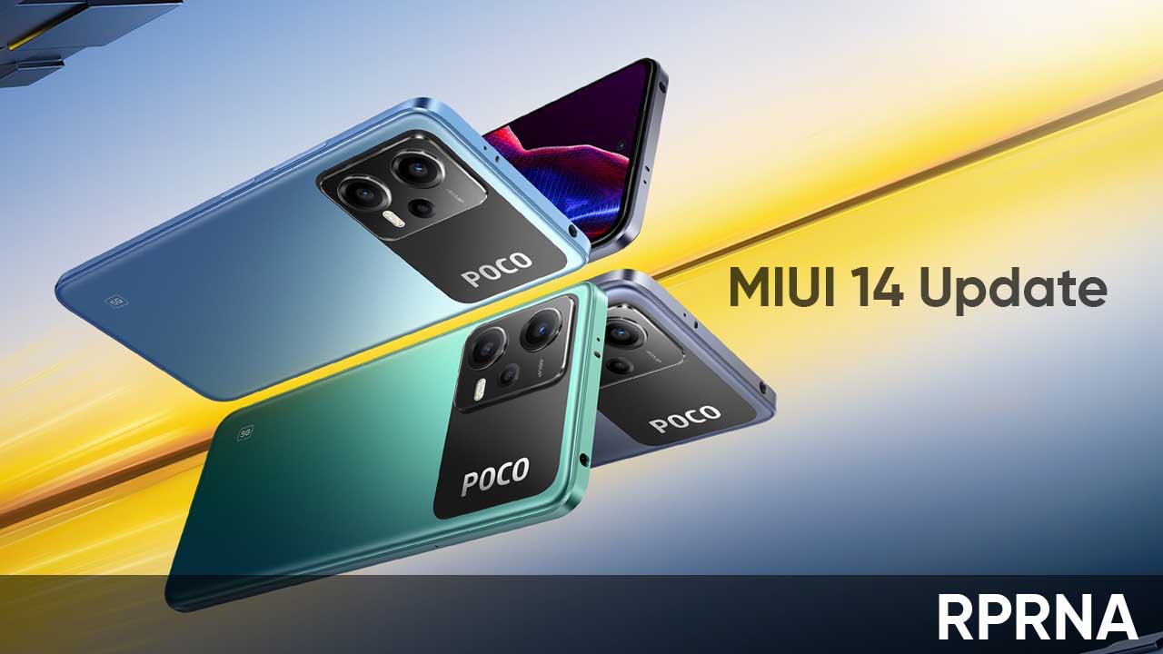 POCO X5 MIUI 14 update