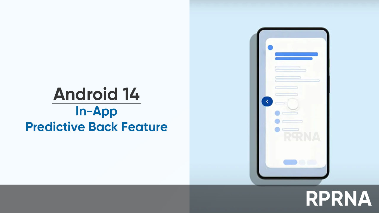 Android 14 in-app Predictive Back