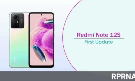 Redmi Note 12S first update