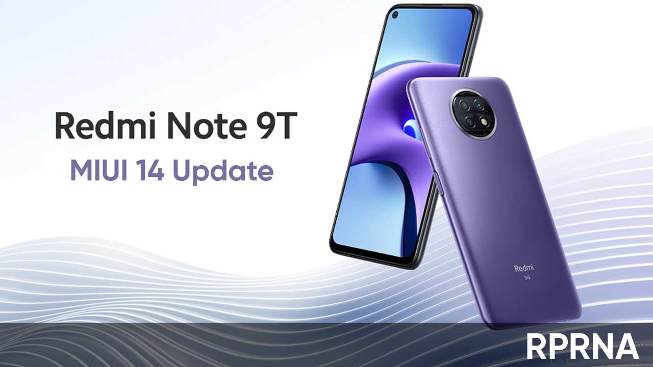 Redmi Note 9T MIUI 14 update