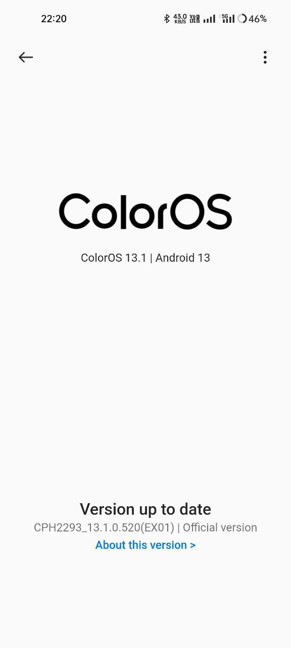OPPO Reno 7 Pro ColorOS 13.1