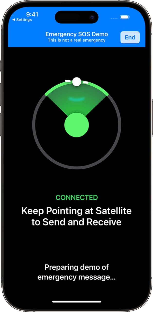 Apple iOS 16.4 satellite features