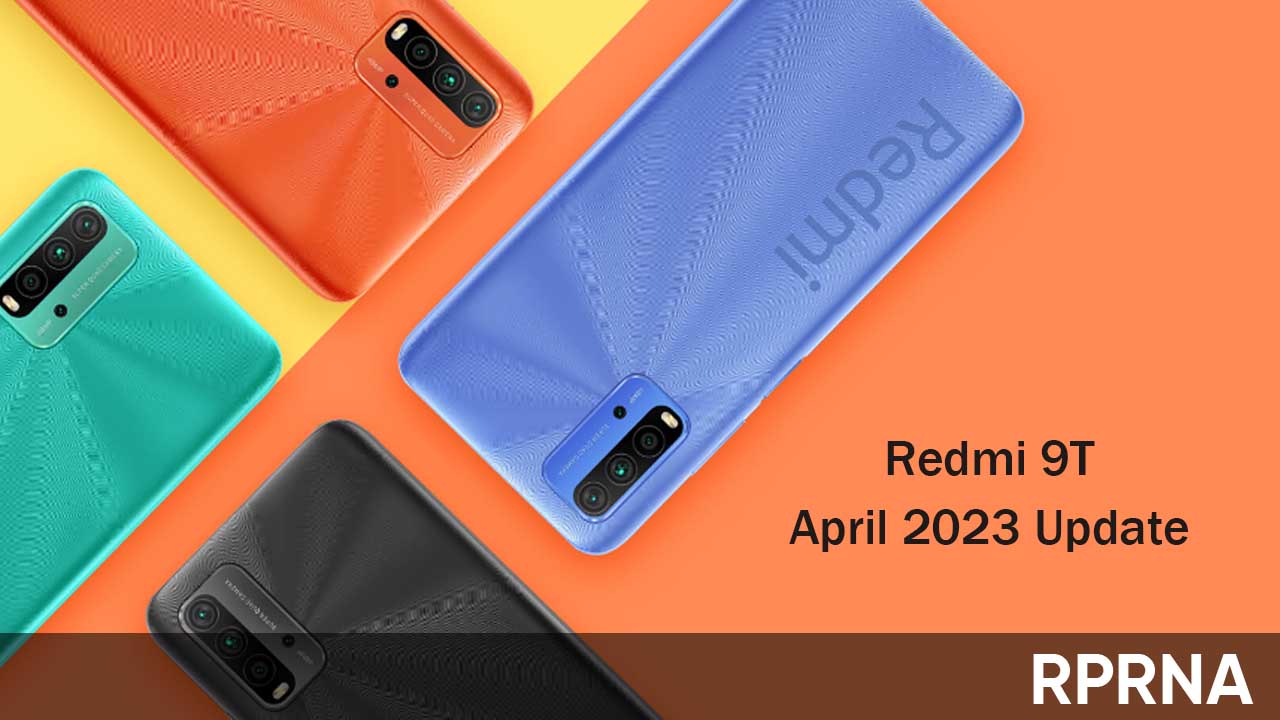 Redmi 9T April 2023 update