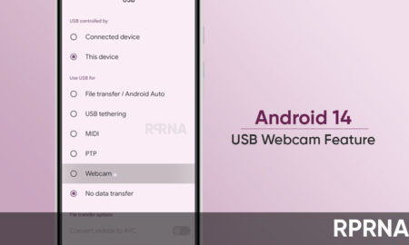 Android 14 USB webcam feature
