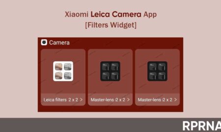 Xiaomi Leica camera filters widget