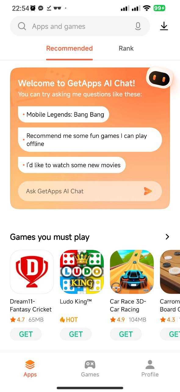 Xiaomi GetApps AI chat bot